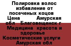 Полировка волос,избавление от посеченых коцов. › Цена ­ 400 - Амурская обл., Благовещенск г. Медицина, красота и здоровье » Косметические услуги   . Амурская обл.